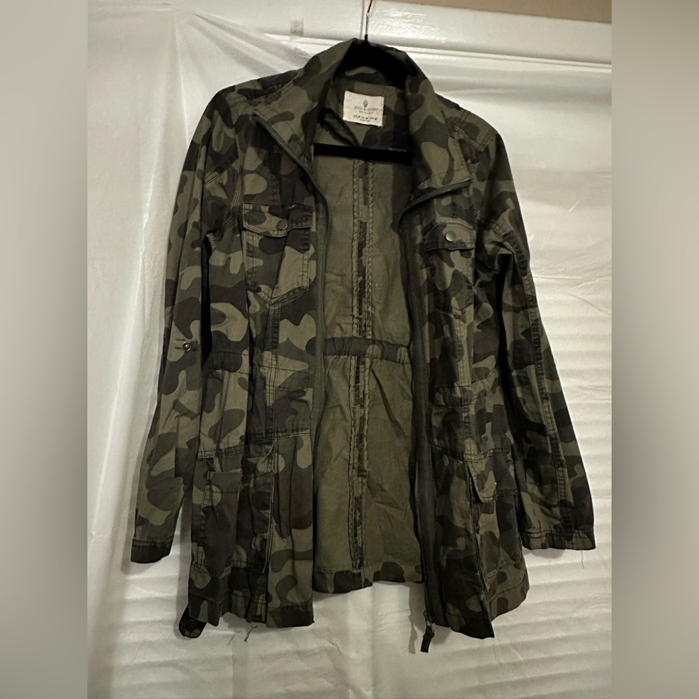 Jade & Ivory Camouflage Jacket